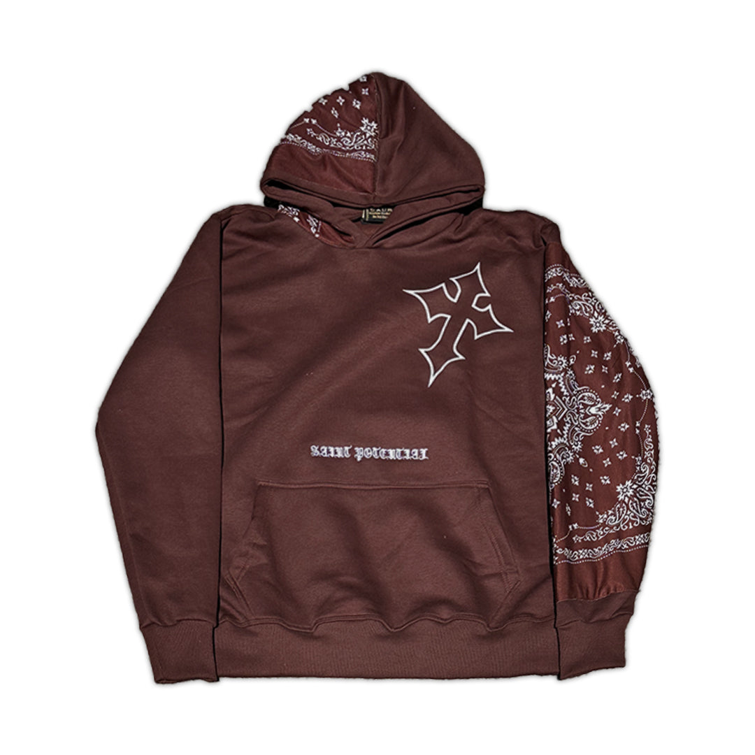 Mocha Bandana Hoodie